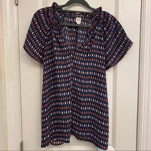 Patterned short sleeve blouse GAP